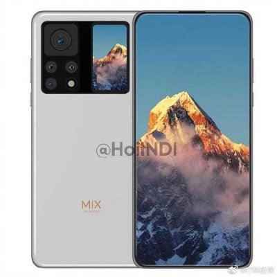 小米MIX 4设计渲染图曝光：屏下前摄+背部副屏