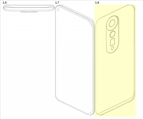 小米12长这样？小米最新外观专利曝光：几乎无边框