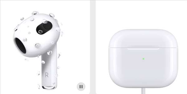 充电5分钟续航1小时！苹果AirPods 3开售