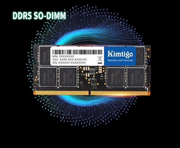 金泰克全球首发DDR5笔记本内存：可超频到5600MHz