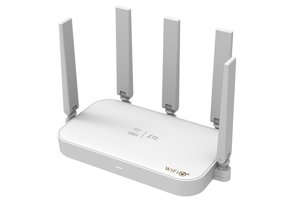 中兴发布Wi-Fi 6+路由器：双频3000Mbps 独创五天线设计