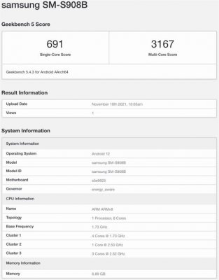 集成AMD GPU！三星Exynos 2200跑分曝光