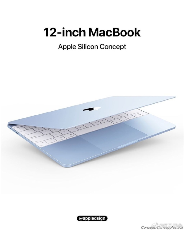 12寸MacBook渲染图曝光：窄边框刘海屏+超薄机身