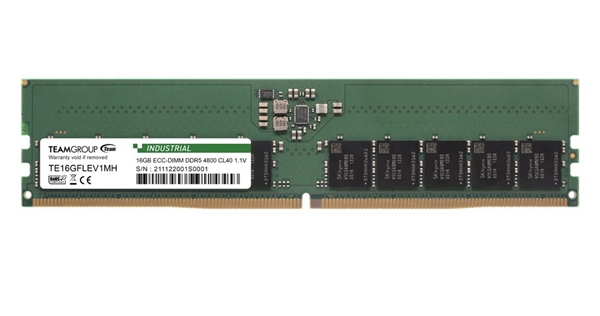 十铨发布工业级DDR5内存：单条达128GB