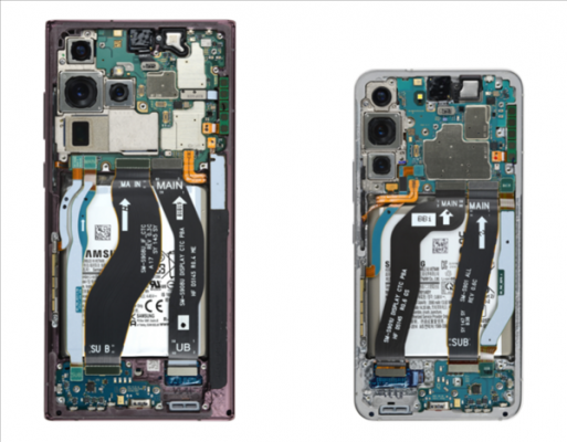 iFixit拆解三星Galaxy S22系列：屏幕和电池极难拆