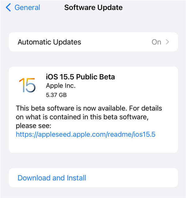 <a href='https://www.apple.com/cn/' target='_blank'><u>苹果</u></a>iOS 15.5首个公测版发布：小幅更新、开发全新内置应用