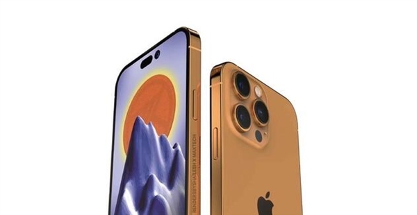 闪耀你的眼！iPhone14 Pro渲染图曝光：金光闪闪 颜色更深