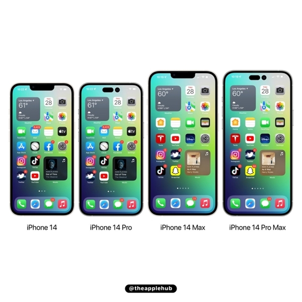 iPhone 14系列4款机型前瞻：工业设计无悬念了