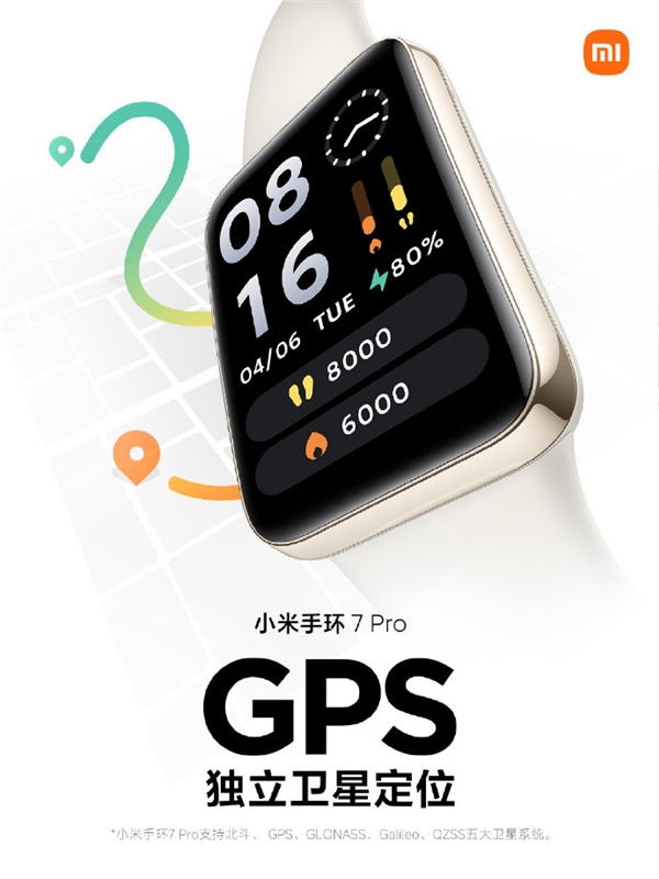系列史上首次！小米手环7 Pro终于内置独立GPS定位