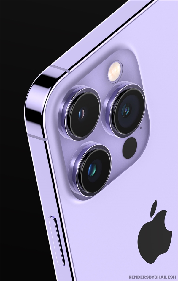 <a href='https://www.apple.com/cn/' target='_blank'><u>苹果</u></a>iPhone 14 Pro紫色渲染图曝光：辨识度拉满