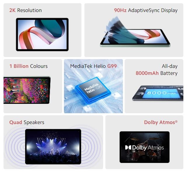 Redmi首款平板发布：2K 90Hz高刷屏 横扫千元市场