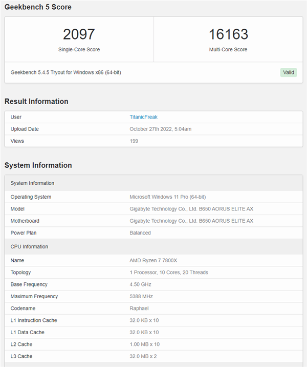 第一次10核心！AMD Zen4锐龙7 7800X终于出来了