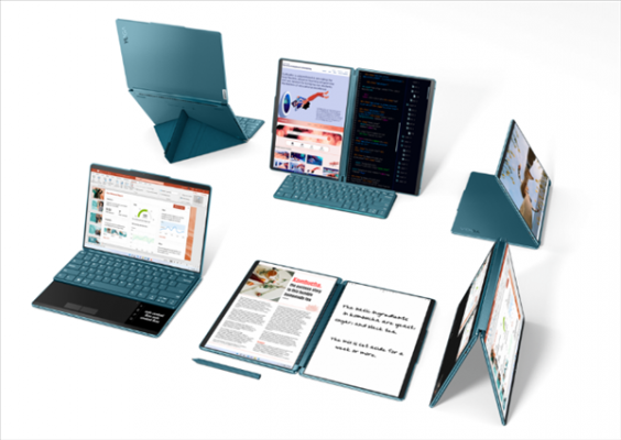 联想Yoga Book 9i双屏笔记本发布：两块13寸2.8K触摸屏