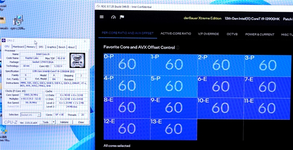 Intel秘密工具首次公开：6大8小14核心全部超到6.0GHz！