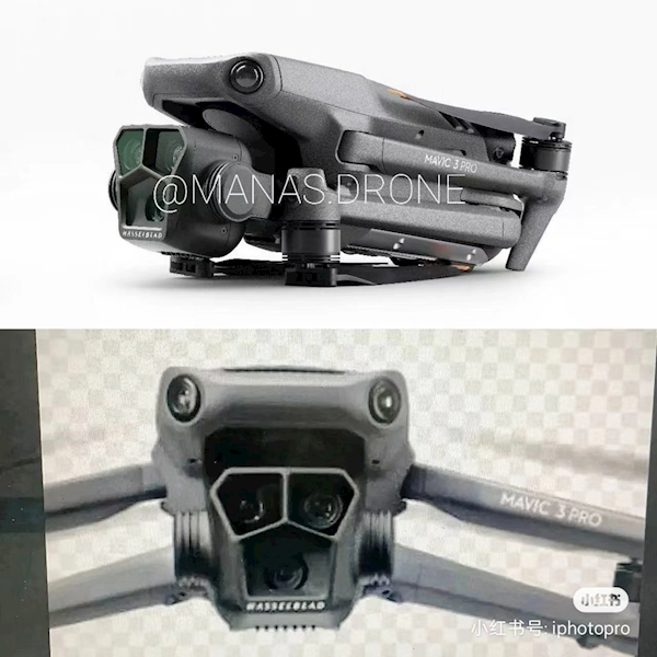 大疆Mavic 3 Pro无人机曝光：升级三枚摄镜头 奔着2万元去了