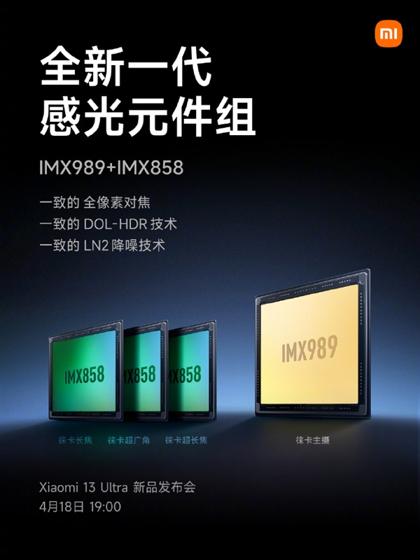 全焦段光学覆盖！<a href='http://www.mi.com/' target='_blank'><u>小米</u></a>13 Ultra影像参数公布：1+3黄金组合