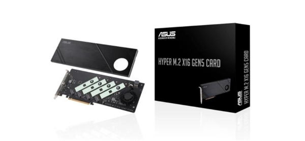 华硕推出Hyper M.2 x16 Gen5扩展卡：可装四个PCIe 5.0 SSD