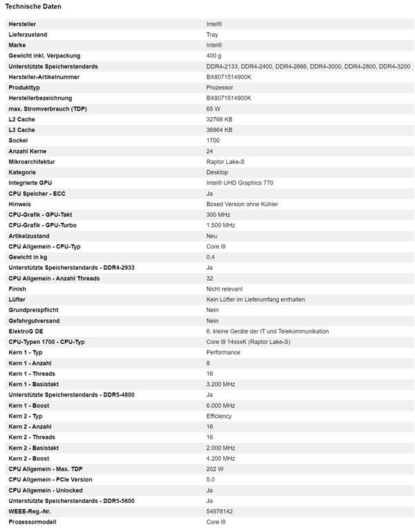 Intel 14代酷睿不小心偷跑：卖出至少9颗！