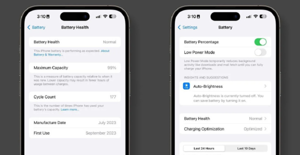 新版iOS优化电池健康状态显示 有果粉认为苹果在制造电池焦虑
