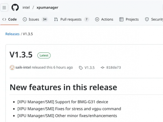 Intel更高端独显临近！BMG-G31再添官方证据