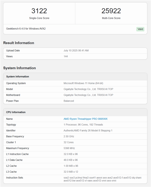 18核干掉96核！苹果M5 Max完虐AMD旗舰撕裂者9995WX