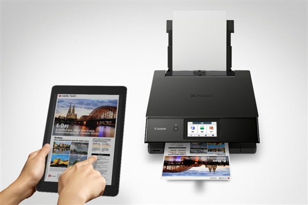 佳能正式发布PIXMA TS8880智能触屏照片一体机 智能操作让居家打印更轻松