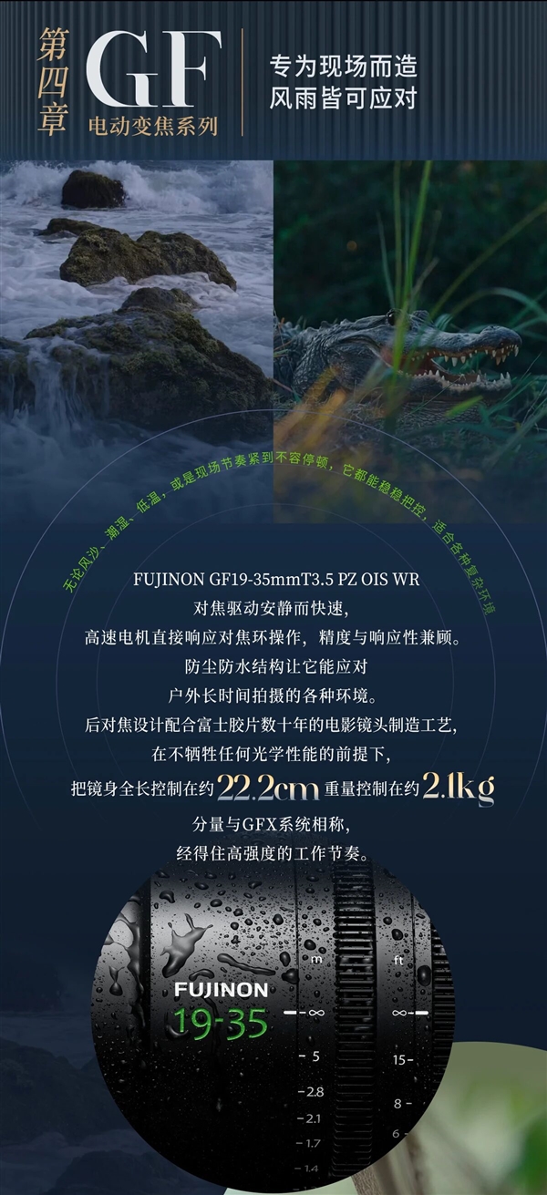 富士推出第二枚中画幅变焦镜头 专为广角拍摄准备